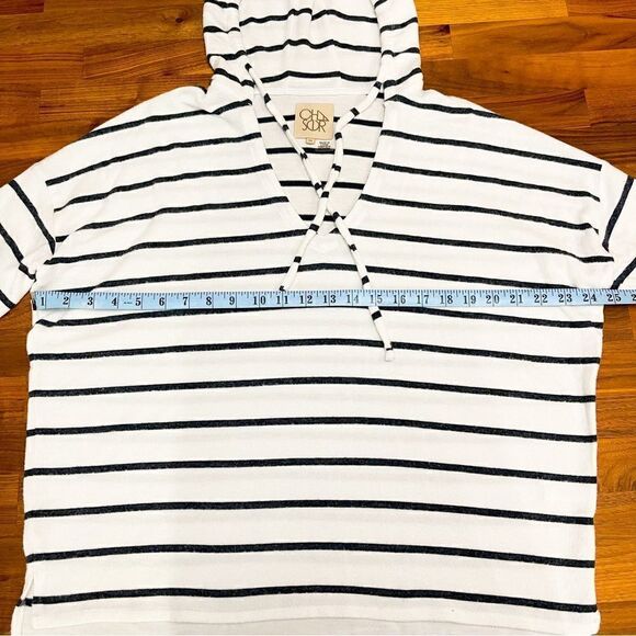 🍋 Chaser • Women's Short Sleeve Super Soft Micro Fleece Hoodie Size M - Picture 6 of 7